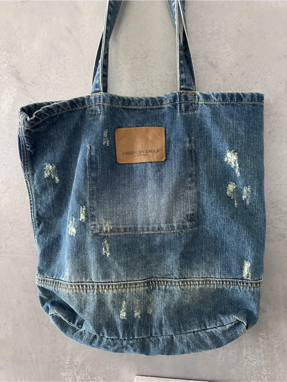 AMERICAN EAGLE DENIM TOTE BAG